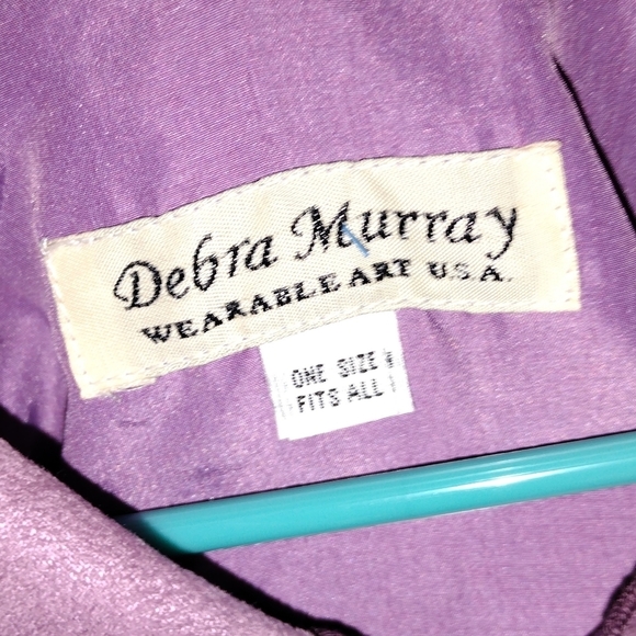 Wearable art vintage Fairy cloak Light purple cape wrap shawl - Picture 5 of 11